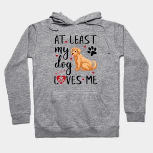 At Least My Dog Loves Me Hoodie